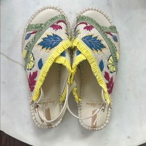 Sam Edelman Multicolor Embroidered Espadrilles Girls 3
